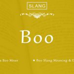 What Does Boo Mean? Boo Slang Meaning & Definition