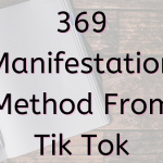 369 Manifestation Method